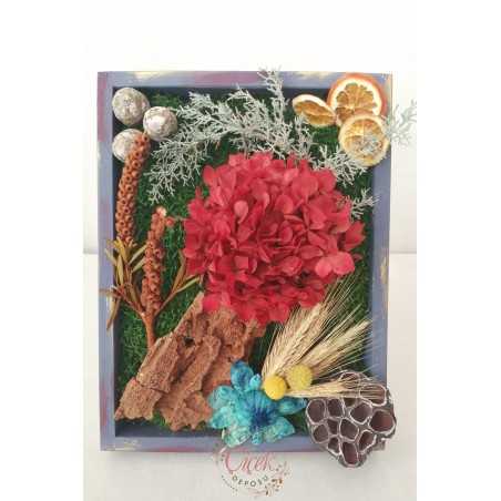 Canlı Yosun Tablo Cipsolu (23cm*30cm)